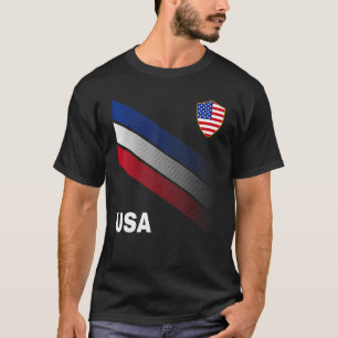 Soccer USA Flag For Soccer Men Women Kids T-Shirt