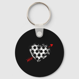Soccer Valentines Day Soccer Byll Cupid &#; S Arr Keychain