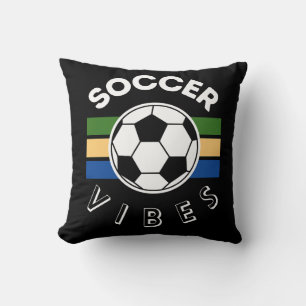 Soccer Vibes Throw Pillow