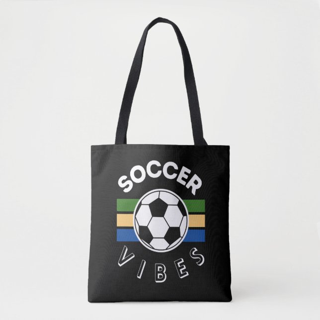 Soccer Vibes Tote Bag (Front)