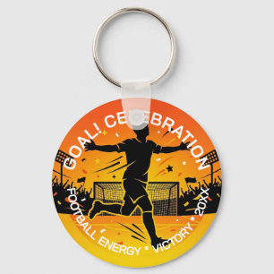 Soccer Victory Sunset Celebration; Soccer Souvenir Keychain