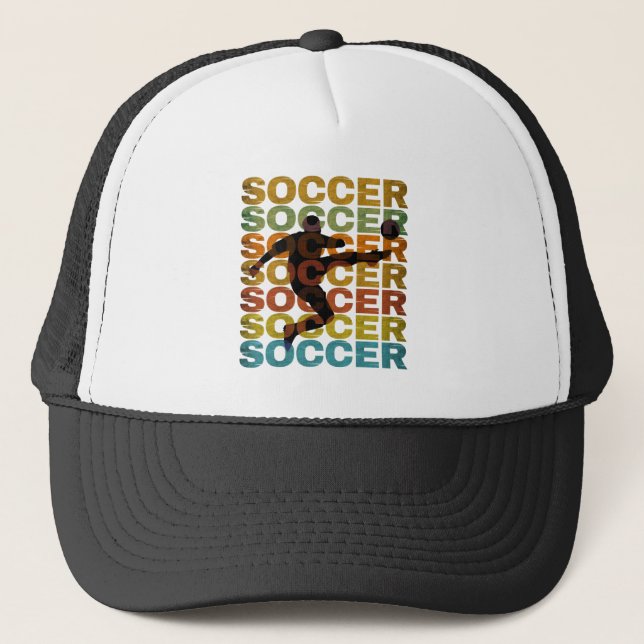 SOCCER VINTAGE TRUCKER HAT (Front)
