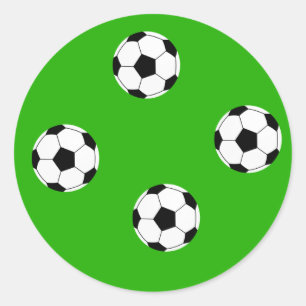 Soccer Wallpaper Classic Round Sticker
