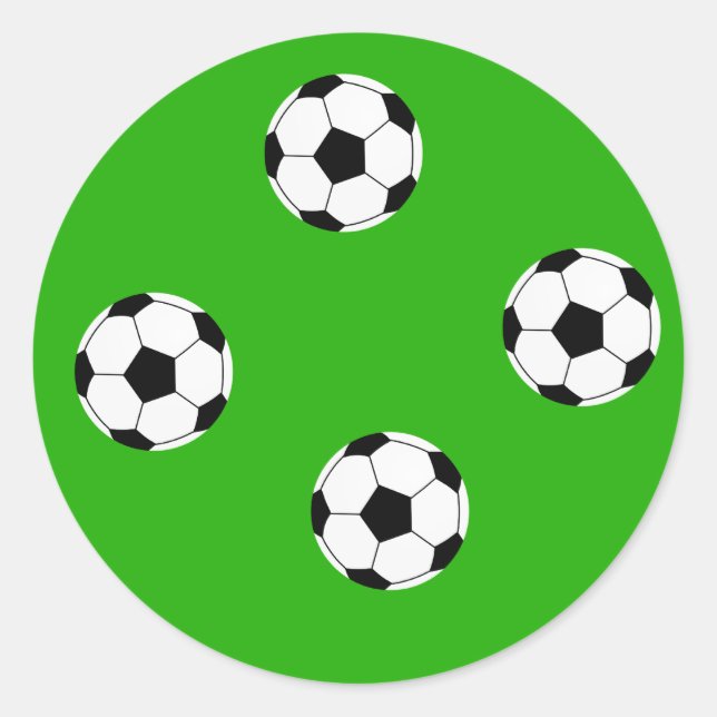 Soccer Wallpaper Classic Round Sticker (Front)