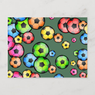 Soccer Wallpaper Postcard