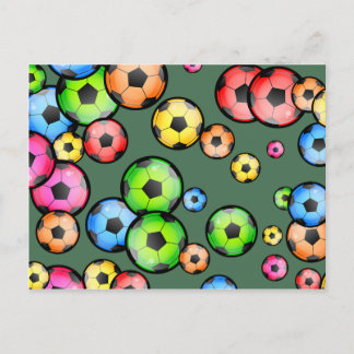 Soccer Wallpaper Postcard
