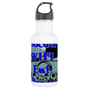 Soccer WIFI Eat Dream – Fun Sports Art Print 532 Ml Water Bottle