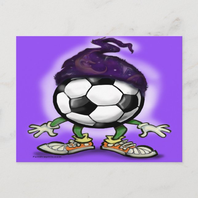 Soccer Wizzard Postcard (Front)