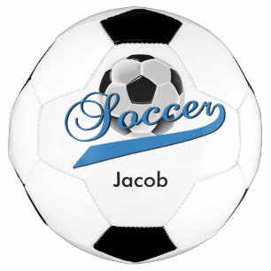 Soccer Word Art   DIY Name   Blue Ball