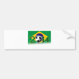 Soccer World Cup 2014 Bumper Sticker