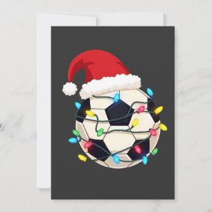 Soccer Wrapped in Christmas Lights Soccer Player  Save The Date