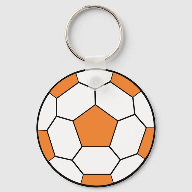soccerball-orange keychain (Front)