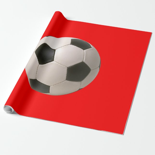 Soccerball Wrapping Paper (Unrolled)