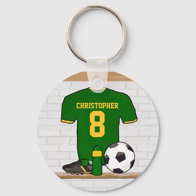 SoccerjerseyCustom Jenny Keychain (Front)