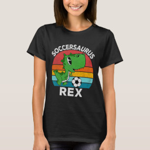Soccersaurus Rex Soccer Dinosaur For Boys Kids  T-Shirt