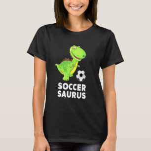 Soccersaurus Soccer Dinosaur Trex Kids Boys Girls T-Shirt