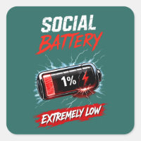 Social Battery Extremely Low – Funny Introvert