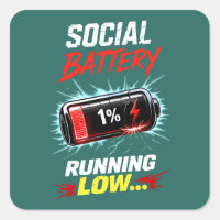 Social Battery Running Low Funny Introvert Shirt