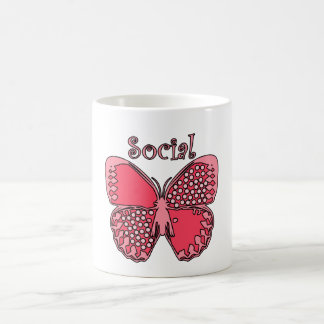 Social Butterfly Coffee Mug