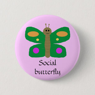 Social Butterfly pin