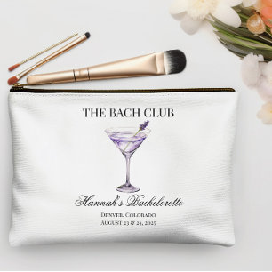 Social Club Lavender Cocktail Girls Trip Small Accessory Pouch