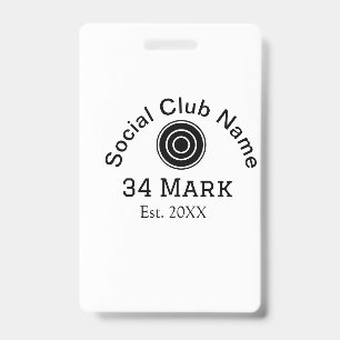 Social club name add team player name date year ma badge