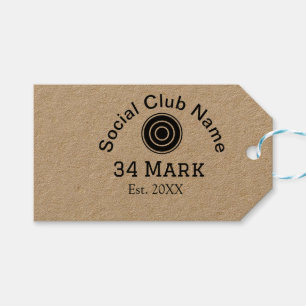 Social club name add team player name date year ma gift tags