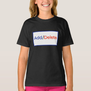 Social cyber typography funny cute design T-Shirt