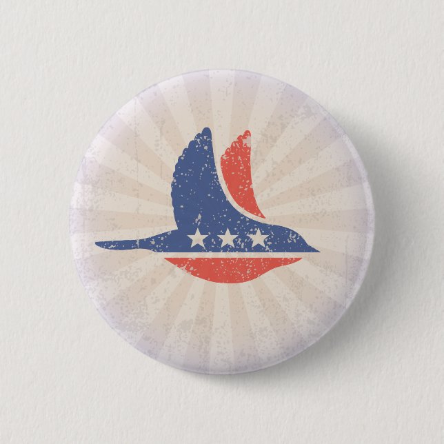 Social Democrat Logo 2 Inch Round Button (Front)