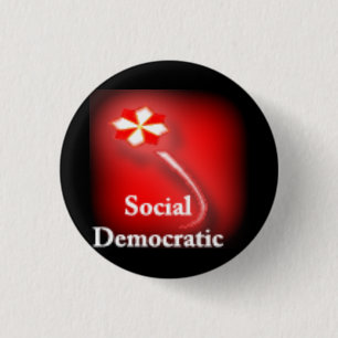 Social Democratic Party Logo 1 Inch Round Button