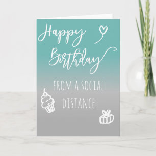 Social Distance Happy Birthday Card
