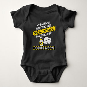 Social Distancing Baby Bodysuit