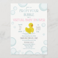 Social Distancing Bubble Virtual Baby Shower