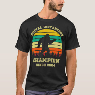 Social Distancing Champion Since 2004 Birthday Fun T-Shirt