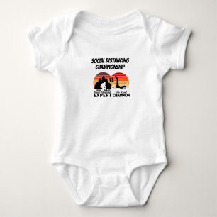 Social Distancing Championship - Yeti Vs Nessi Baby Bodysuit