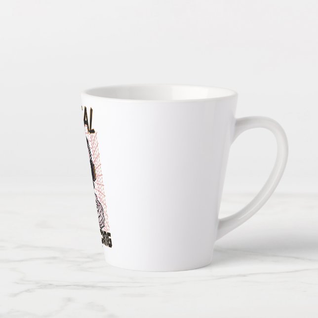 Social distancing expert gaming design latte mug (Right)