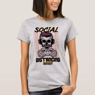 Social distancing expert gaming design T-Shirt
