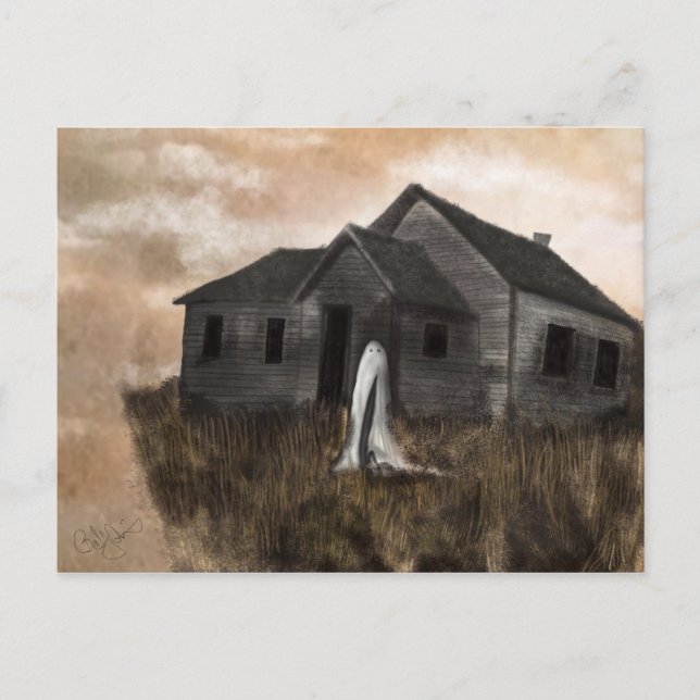Social distancing from the other world postcard (Front)