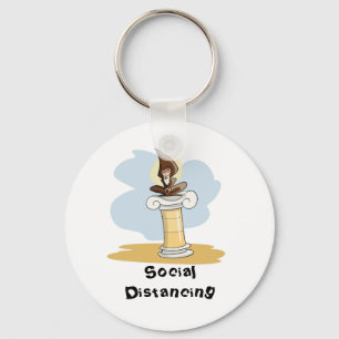 Social Distancing Keychain