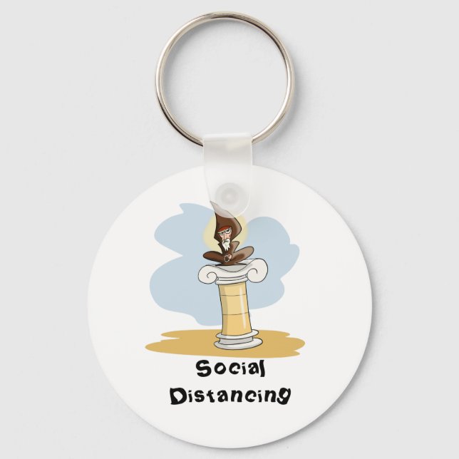 Social Distancing Keychain (Front)