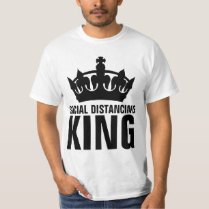 SOCIAL DISTANCING KING dad T-SHIRTS
