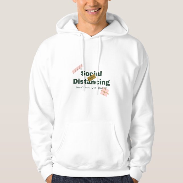 Social Distancing Santa Hoodie – The Perfect Gift! (Front)