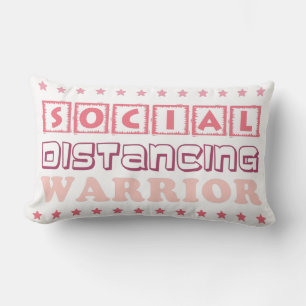 SOCIAL DISTANCING WARRIOR LUMBAR PILLOW