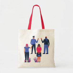 Social Distancing when Say Hello Tote Bag