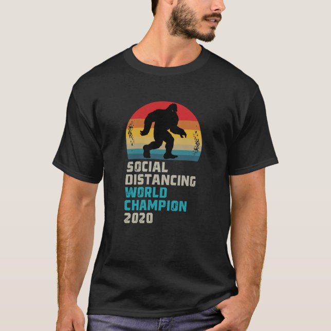 Social Distancing World Champion 2020 T-Shirt (Front)