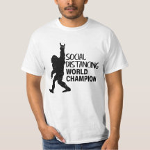 Social Distancing World Champion Funny bigfoot