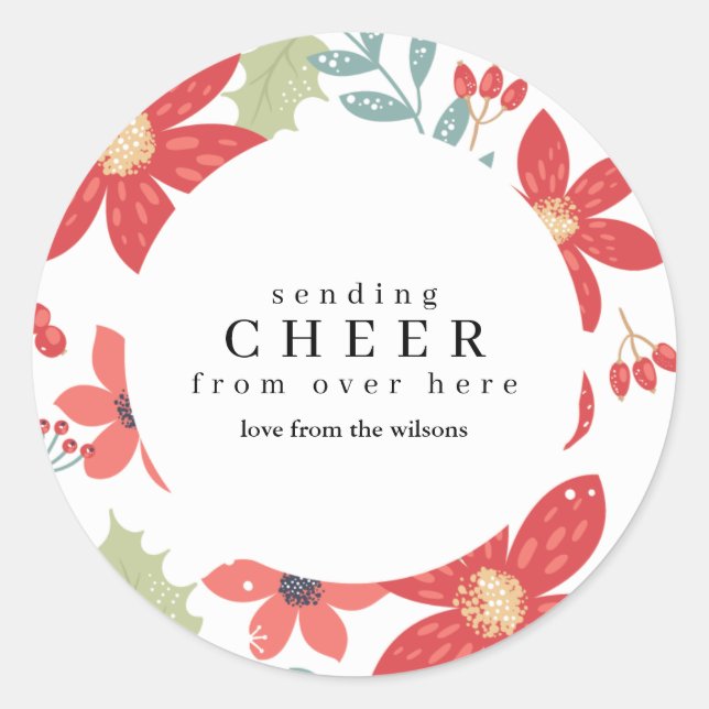 Social Distnacing Holiday Stickers (Front)