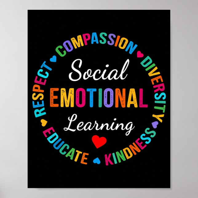 Social Emotional Learning Heart Counsellor Teacher Poster (Front)
