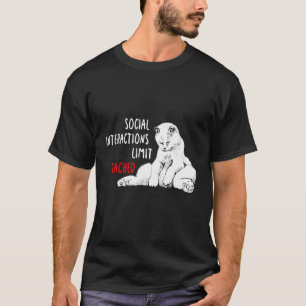 Social Interactions Limit Reached Introvert Cat T-Shirt