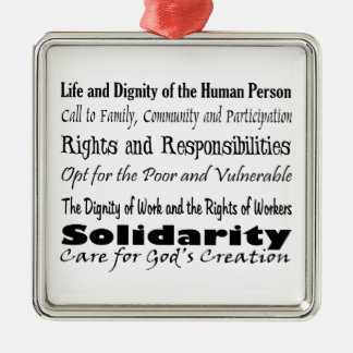 Social Justice Themes Metal Ornament